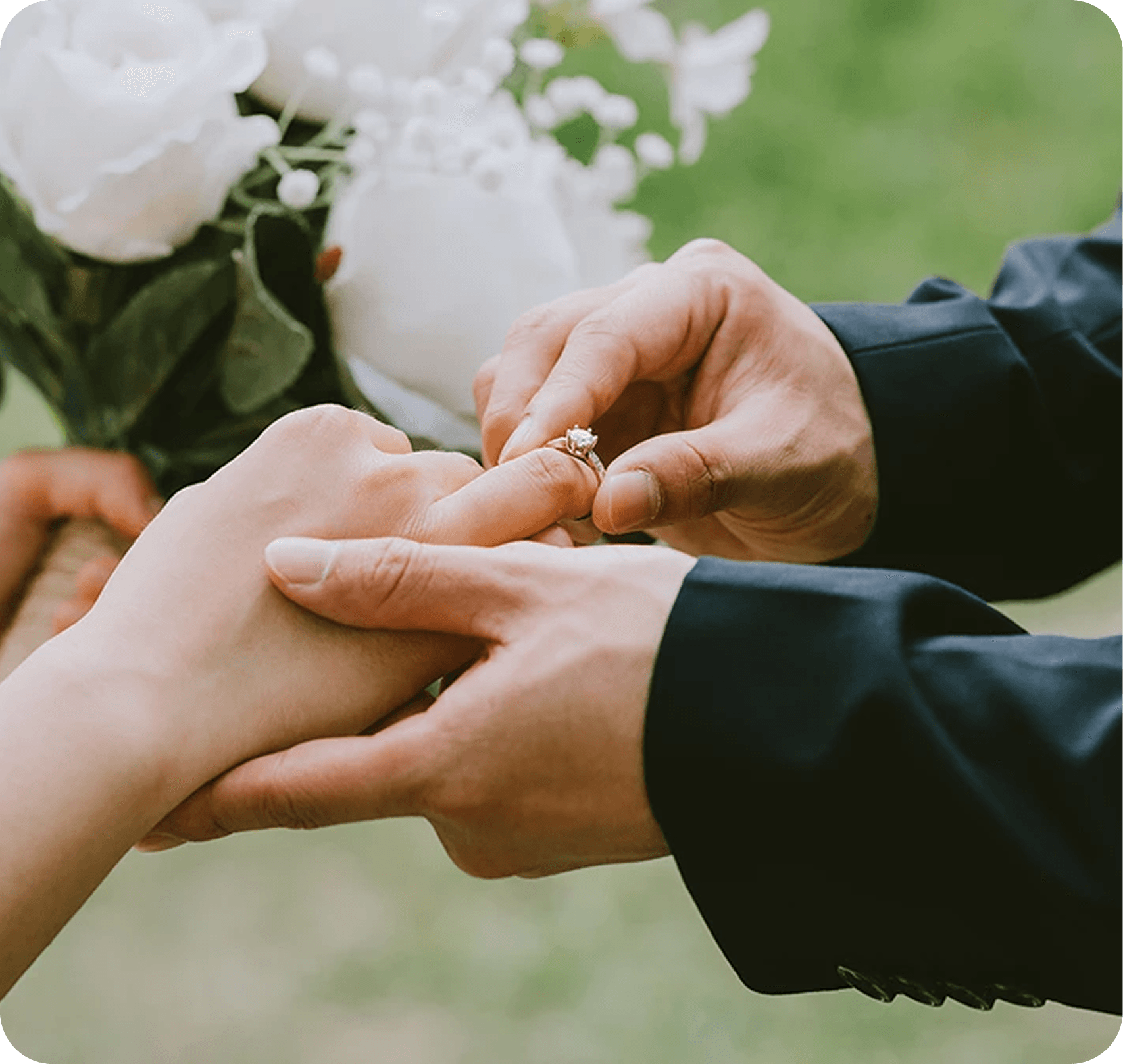 Elegant engagement setup